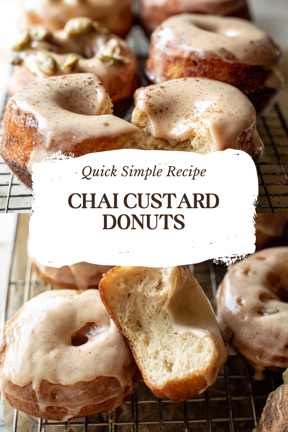 Chai Custard Donuts