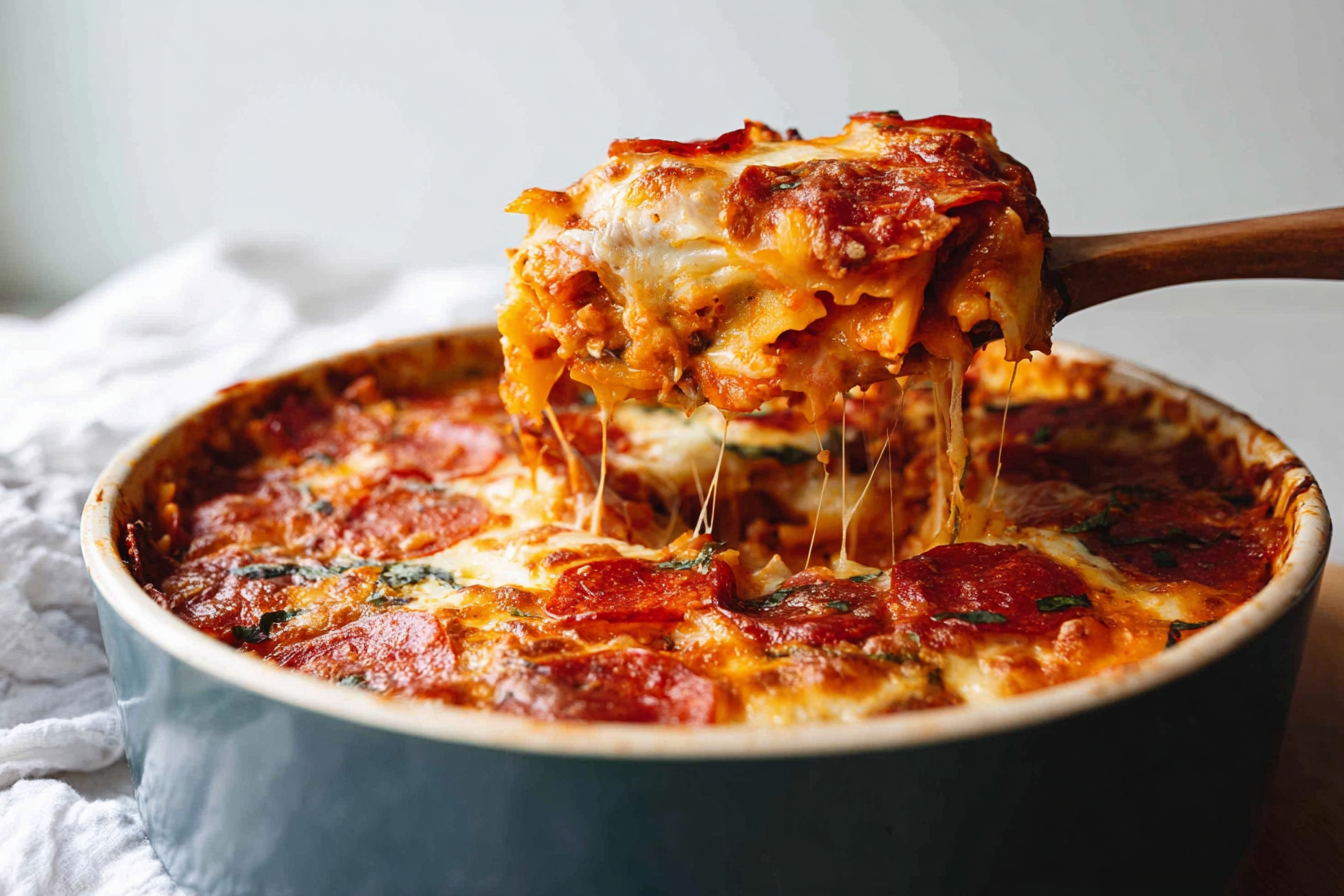 Cheesy Pizza Casserole