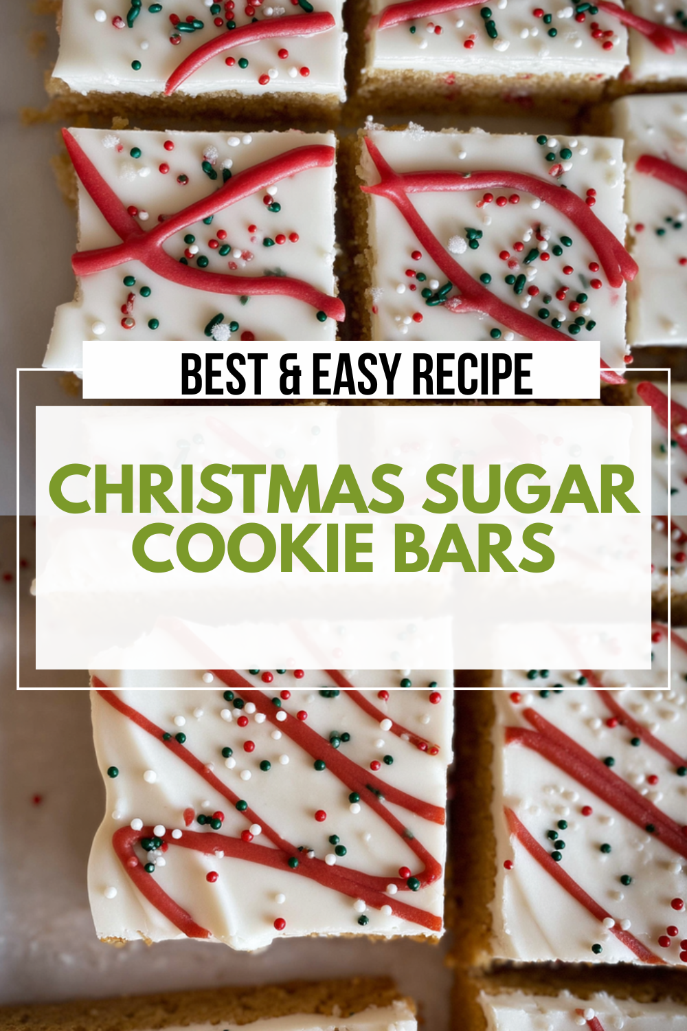 Christmas Sugar Cookie Bars