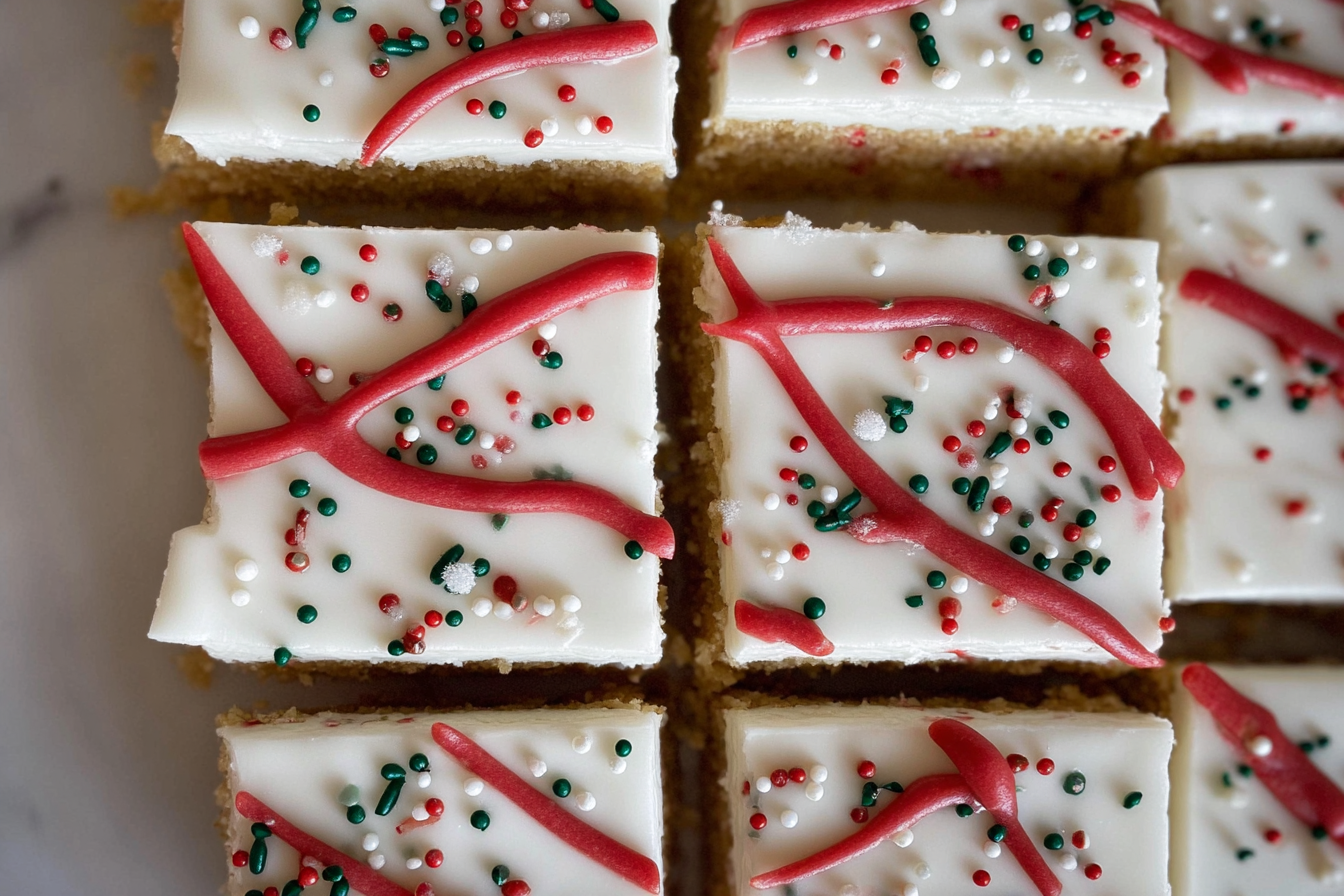Christmas Sugar Cookie Bars