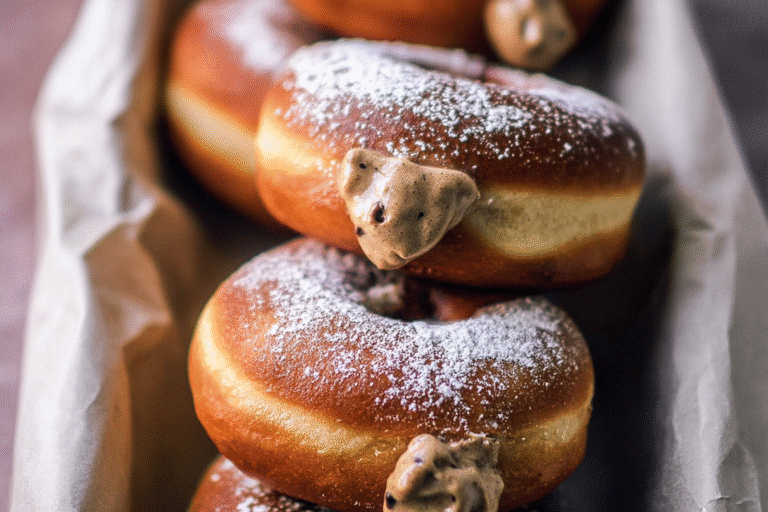 Coffee Custard Filled Donuts 63.Png