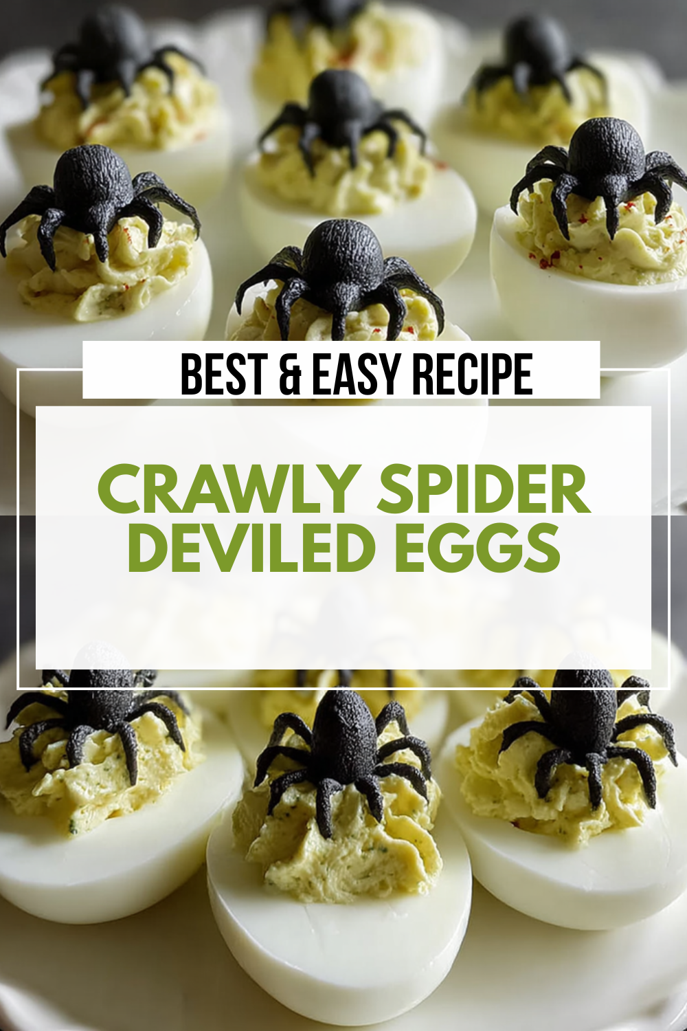 Crawly Spider Deviled Eggs