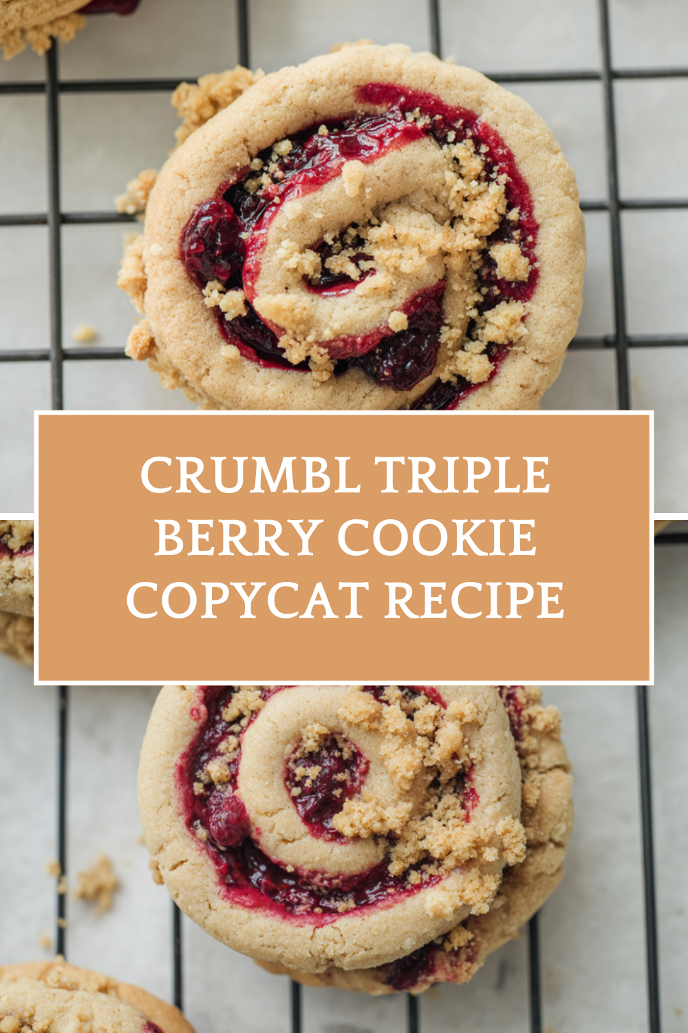 Crumbl Triple Berry Cookie Copycat Recipe