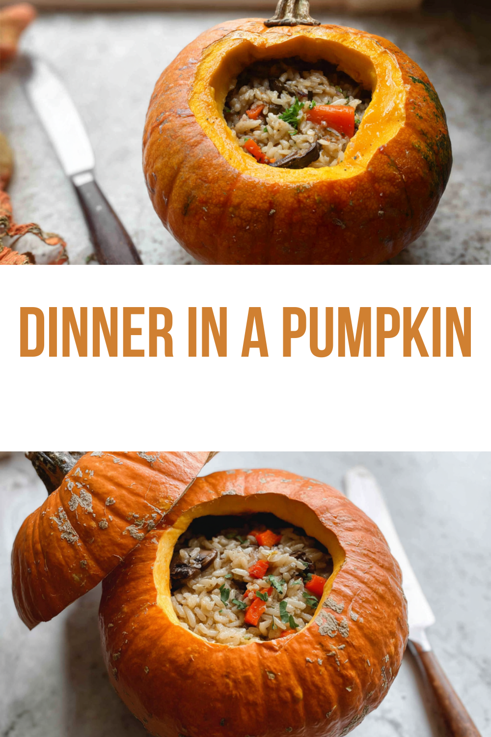 Dinner In A Pumpkin
