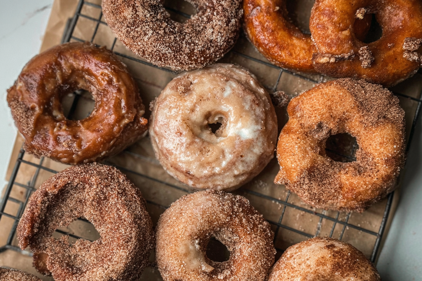 Fried Apple Cider Donuts