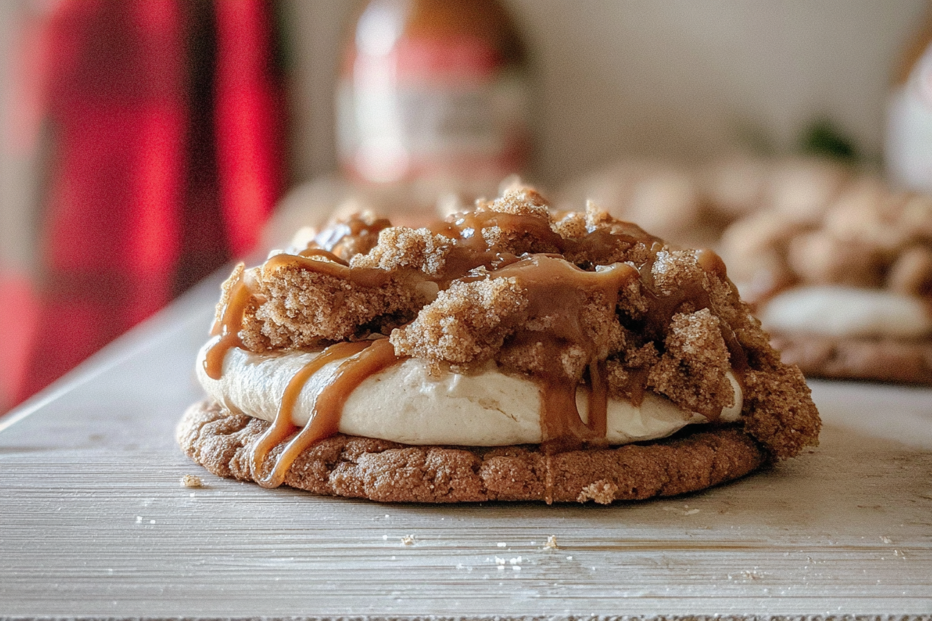Gingerbread Caramel Streusel Cookie