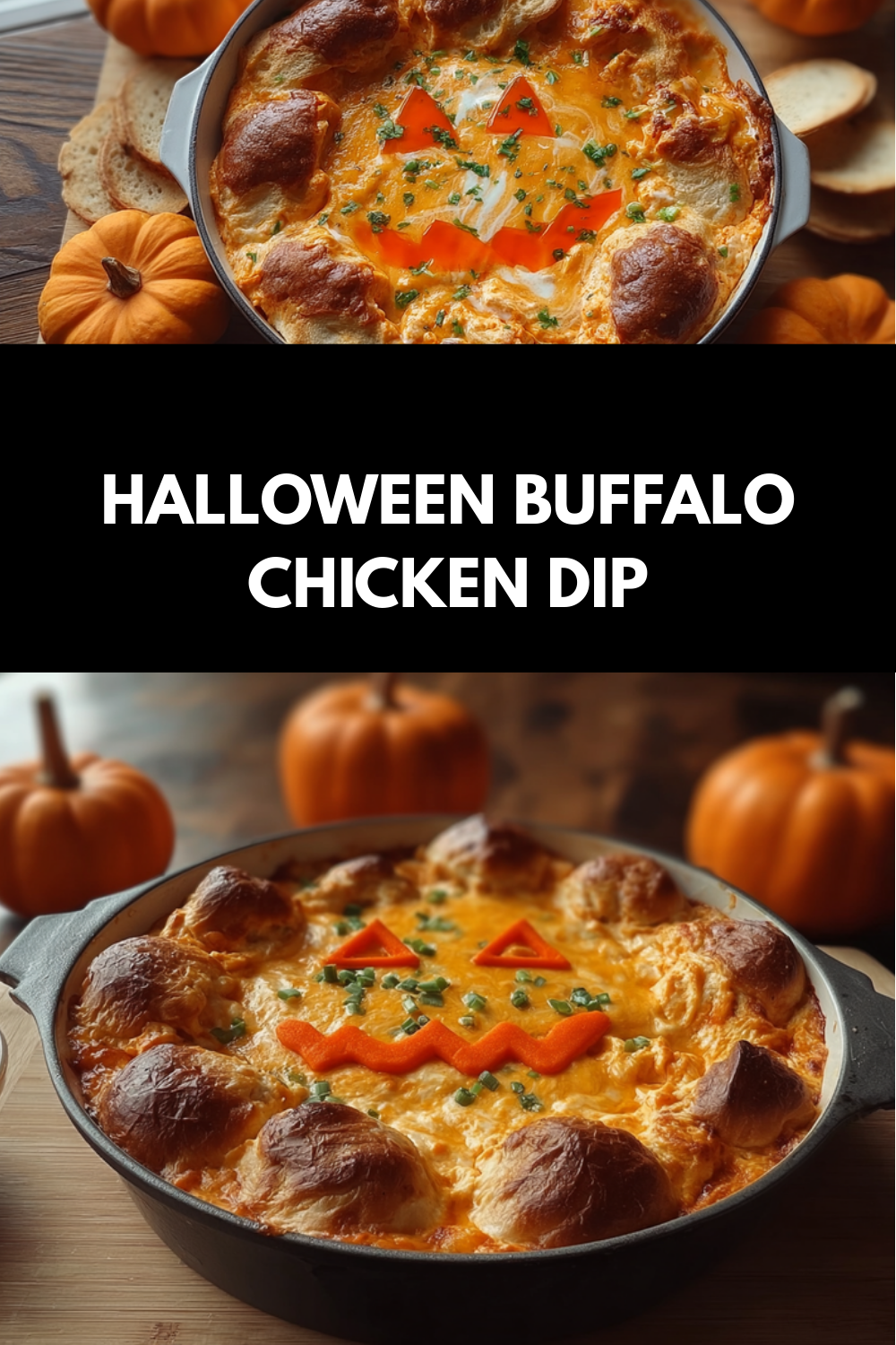 Halloween Buffalo Chicken Dip