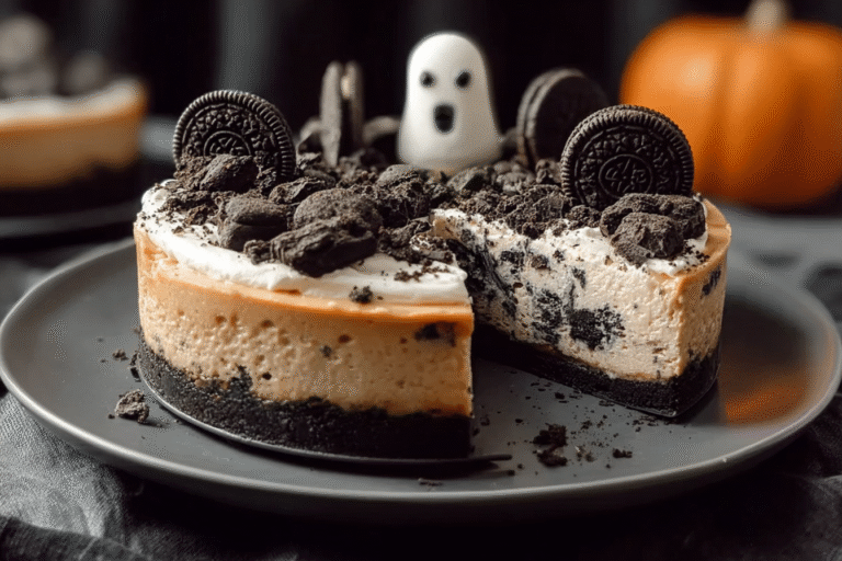 Halloween Cookies And Cream Cheesecake 77.Png