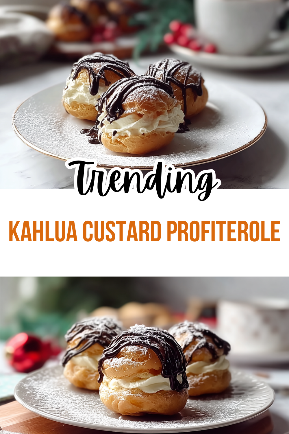 Kahlua Custard Profiterole