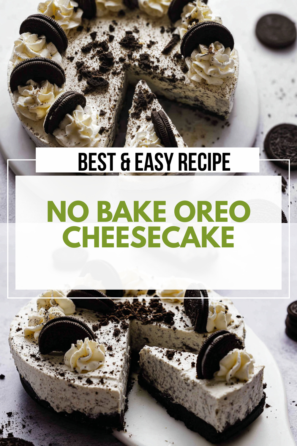 No Bake Oreo Cheesecake