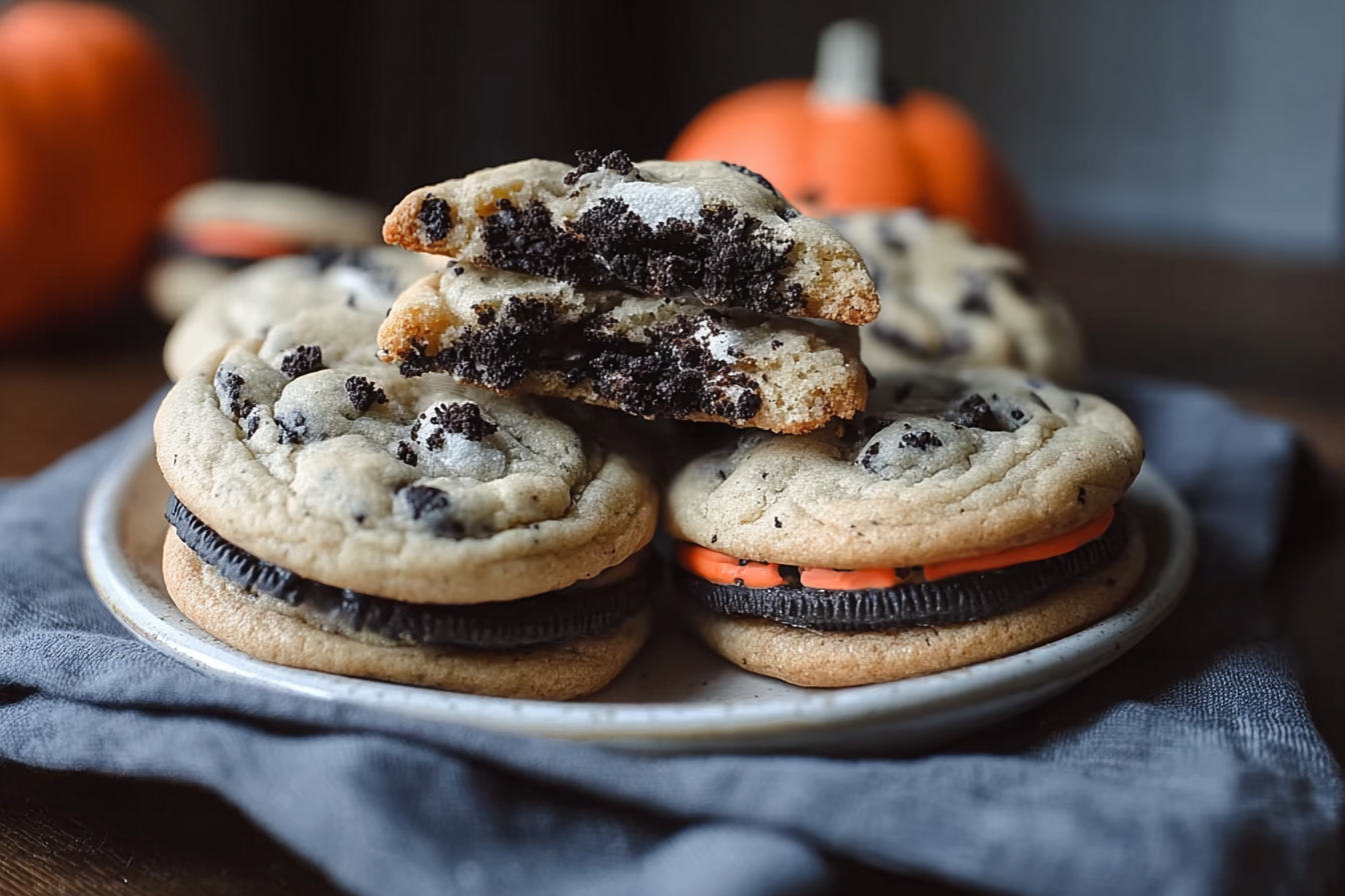 Oreo Stuffed Chocolate Chip Cookies