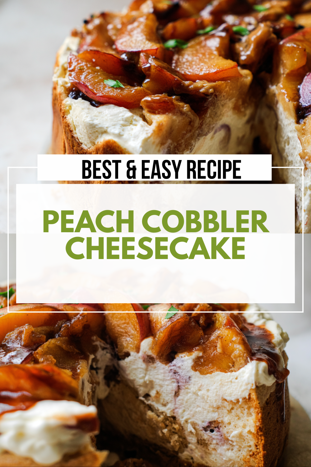 Peach Cobbler Cheesecake