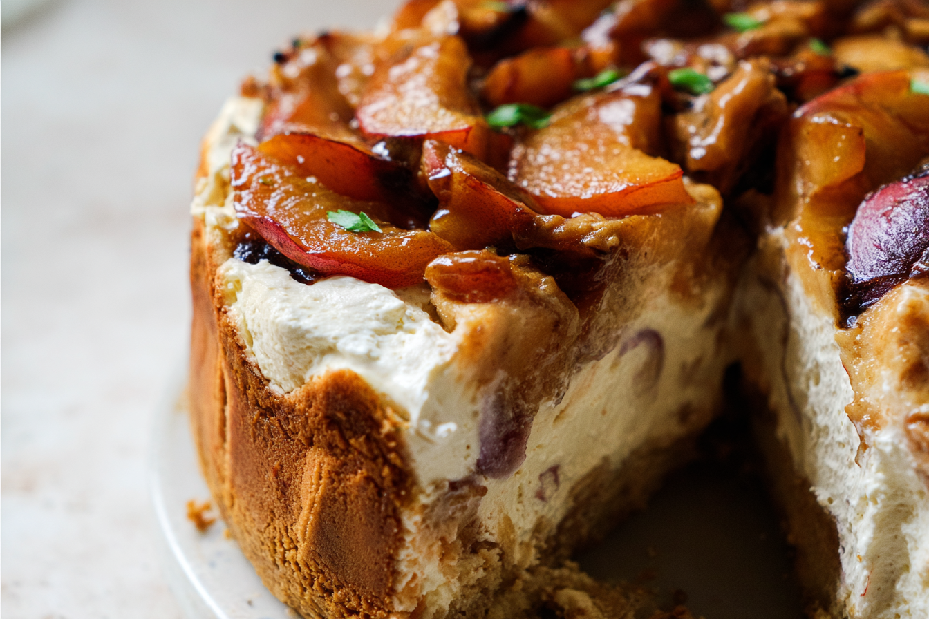Peach Cobbler Cheesecake