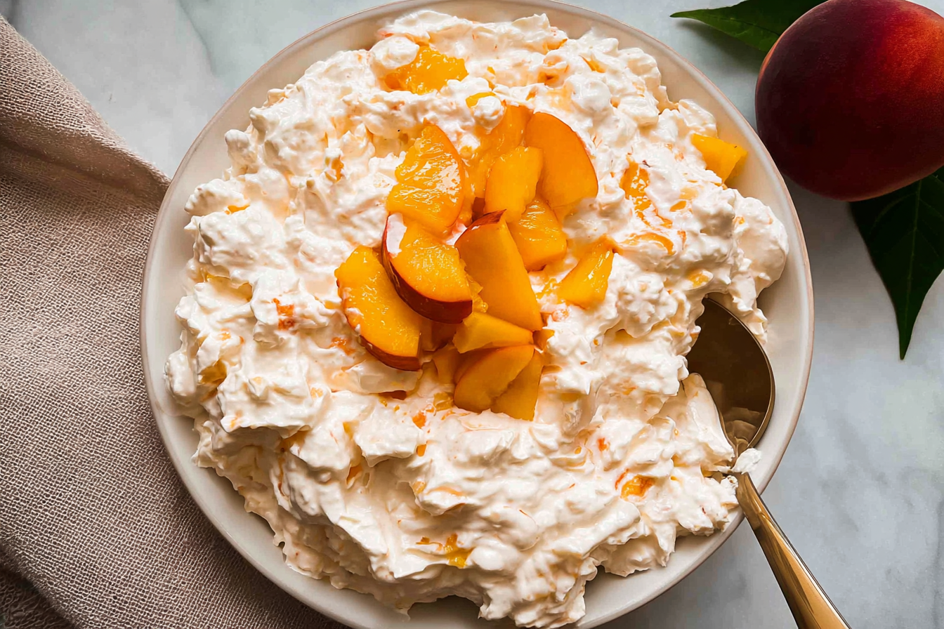 Peach Fluff Salad