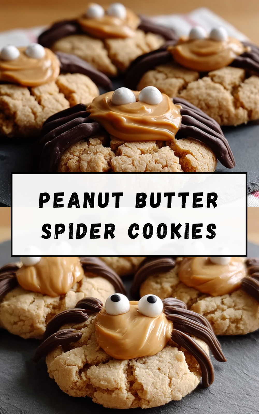 Peanut Butter Spider Cookies