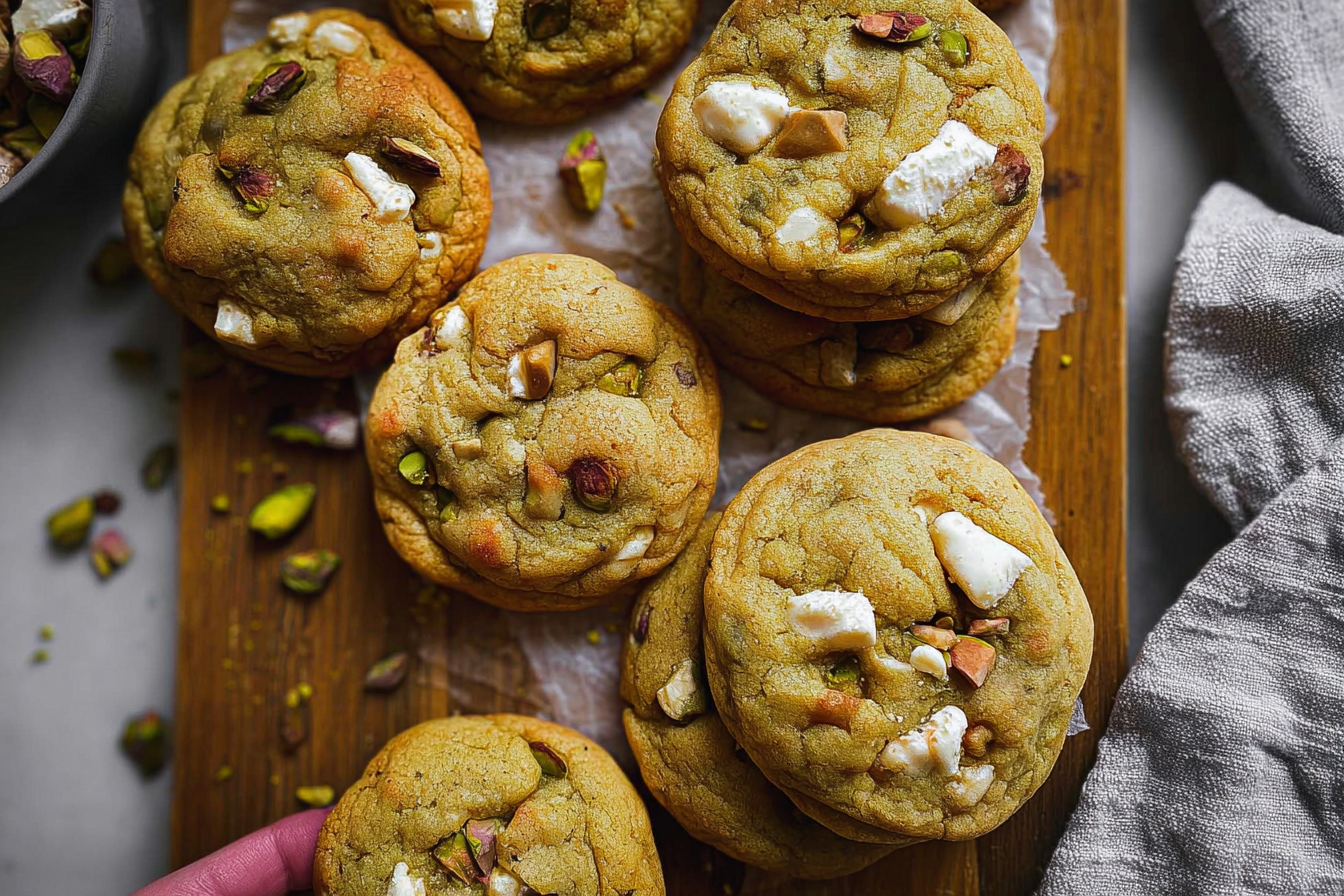 Pistachio Pudding Cookies