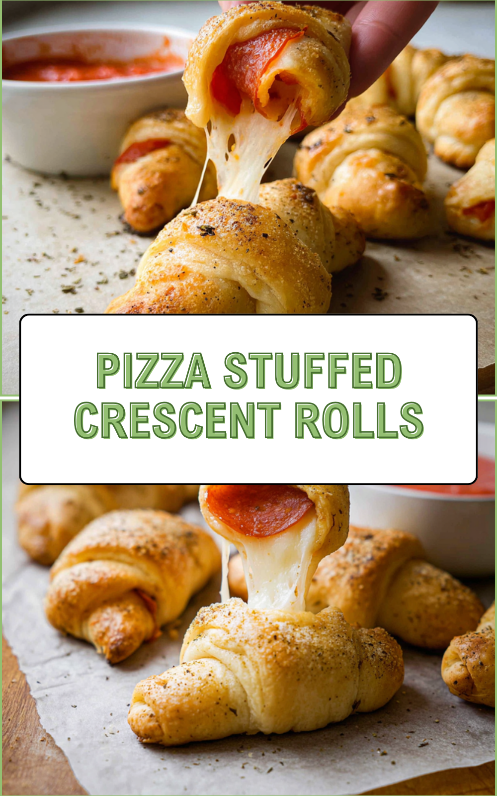 Pizza Stuffed Crescent Rolls