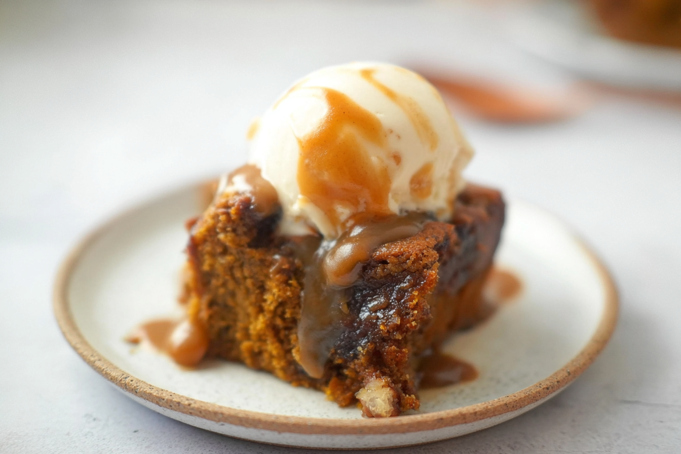 Pumpkin Chai Sticky Toffee Pudding Date Cake