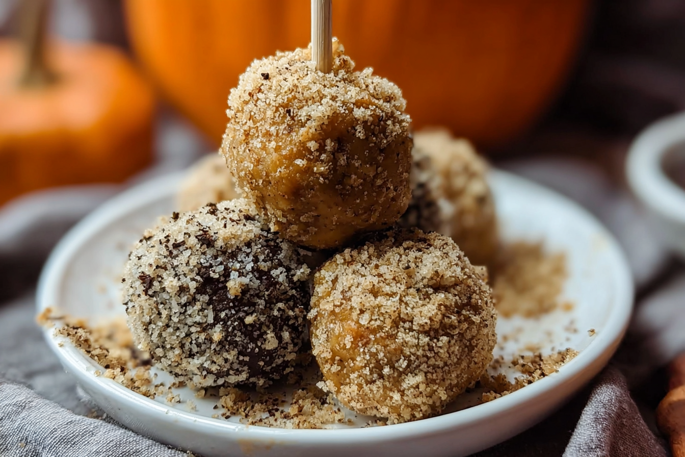 Pumpkin Cheesecake Protein Balls