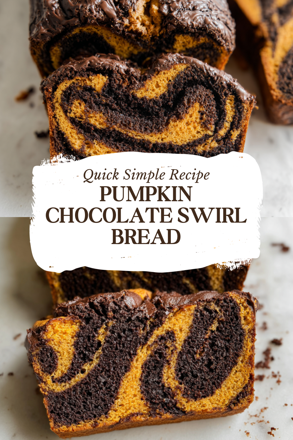 Pumpkin Chocolate Swirl Bread