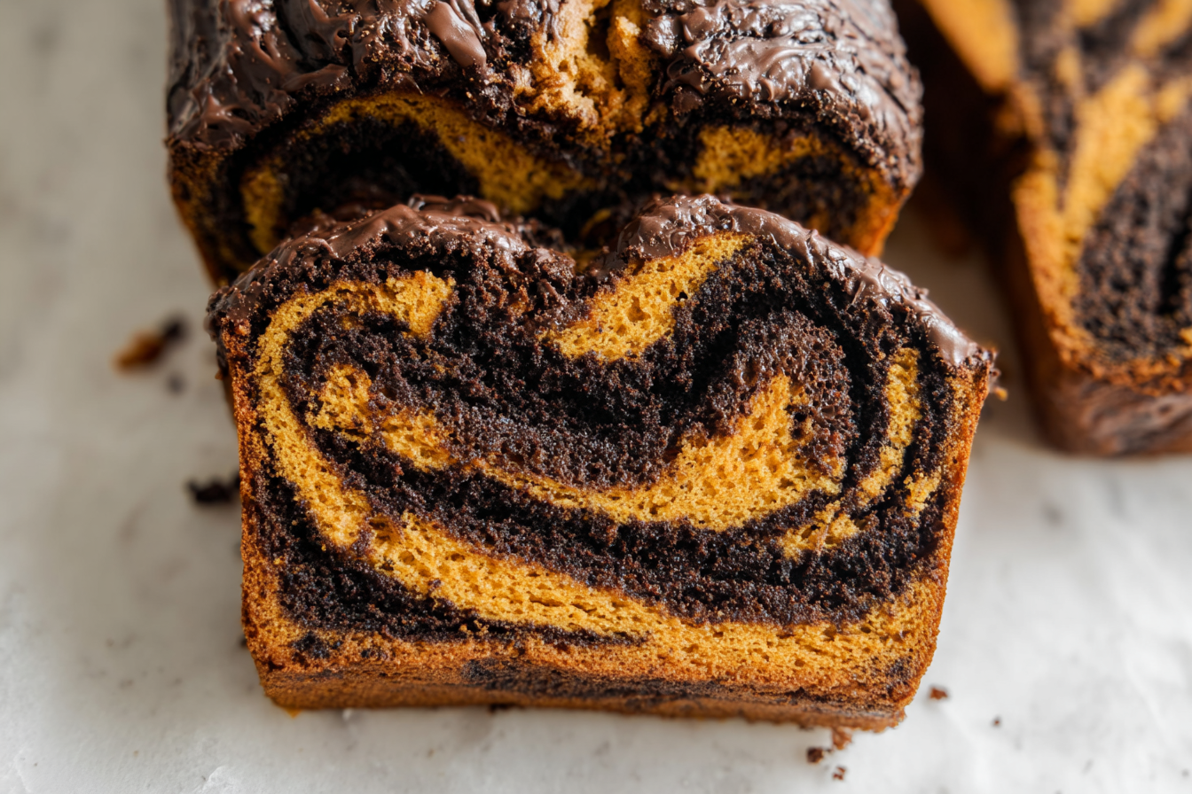 Pumpkin Chocolate Swirl Bread