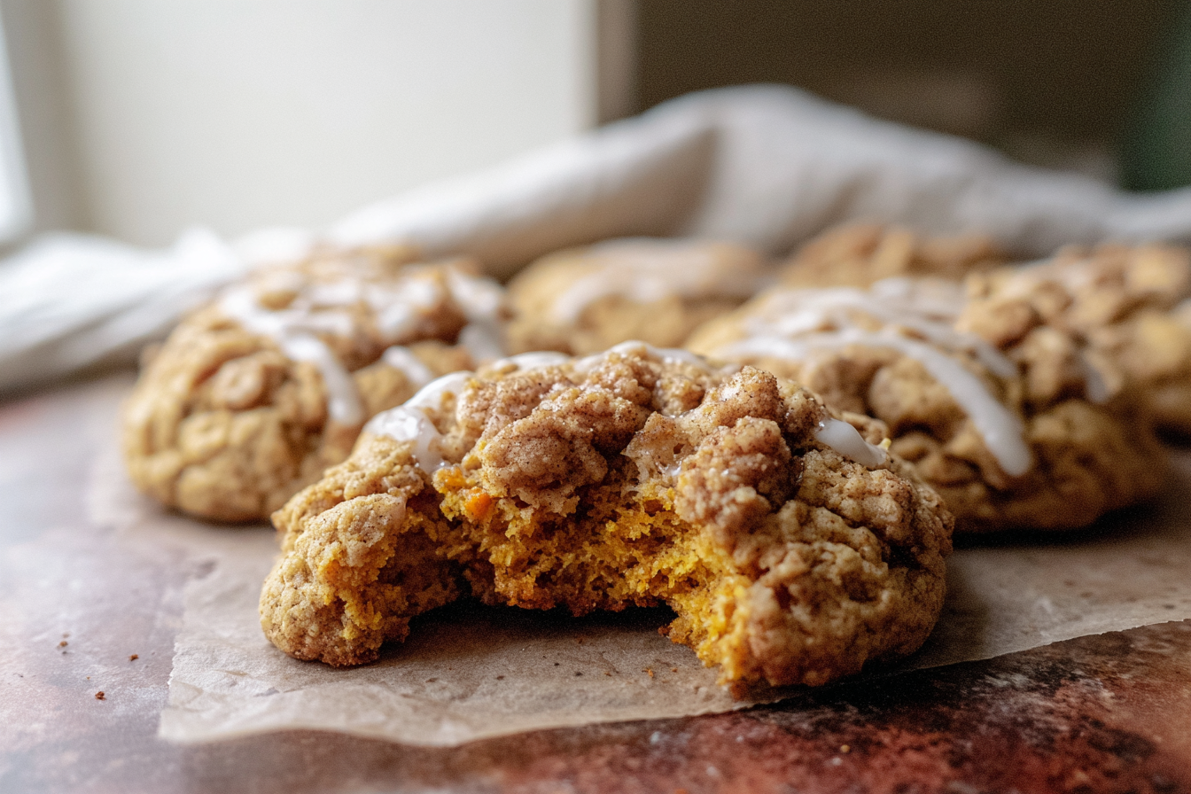 Pumpkin Coffee Cake Cookies
