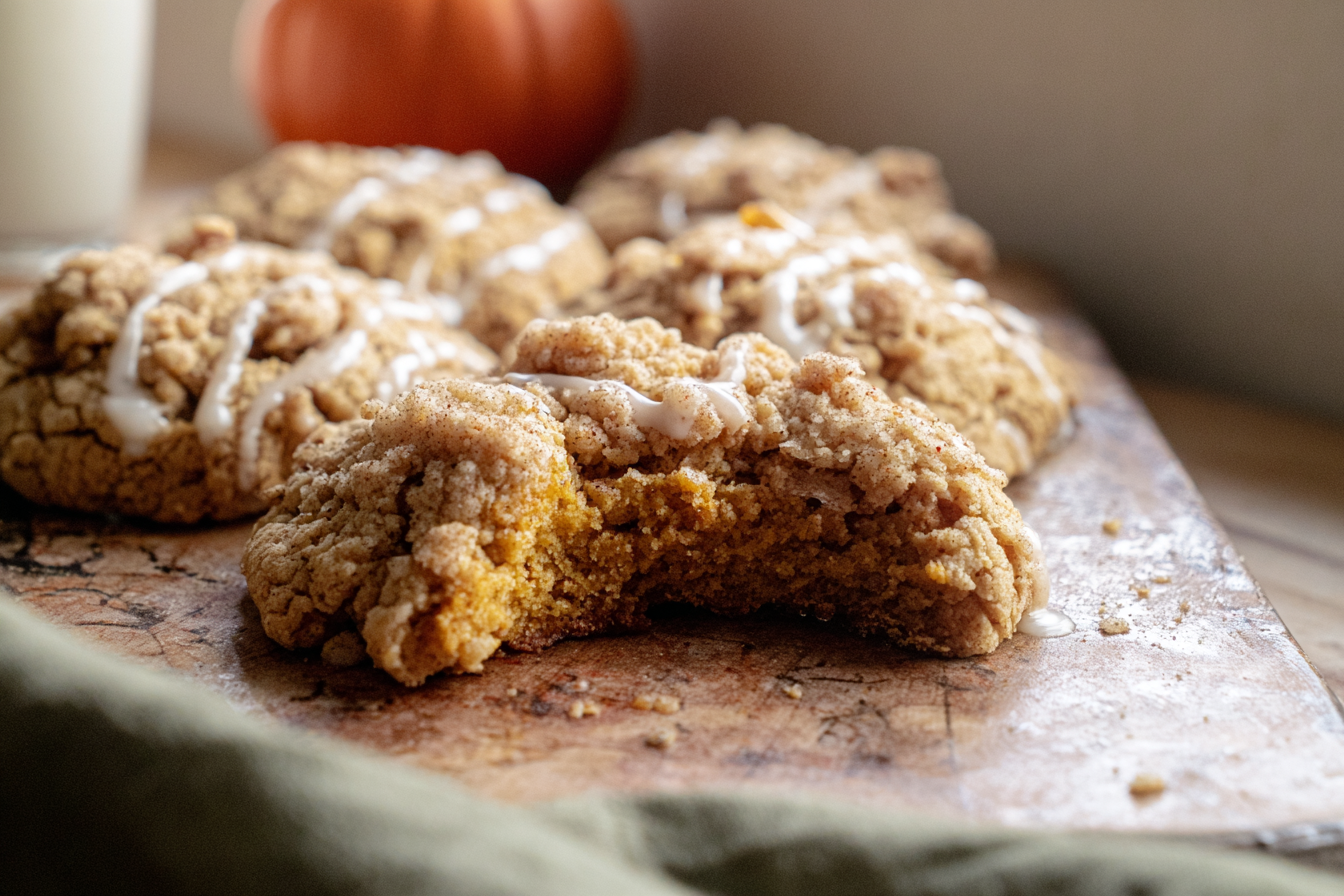 Pumpkin Coffee Cake Cookies