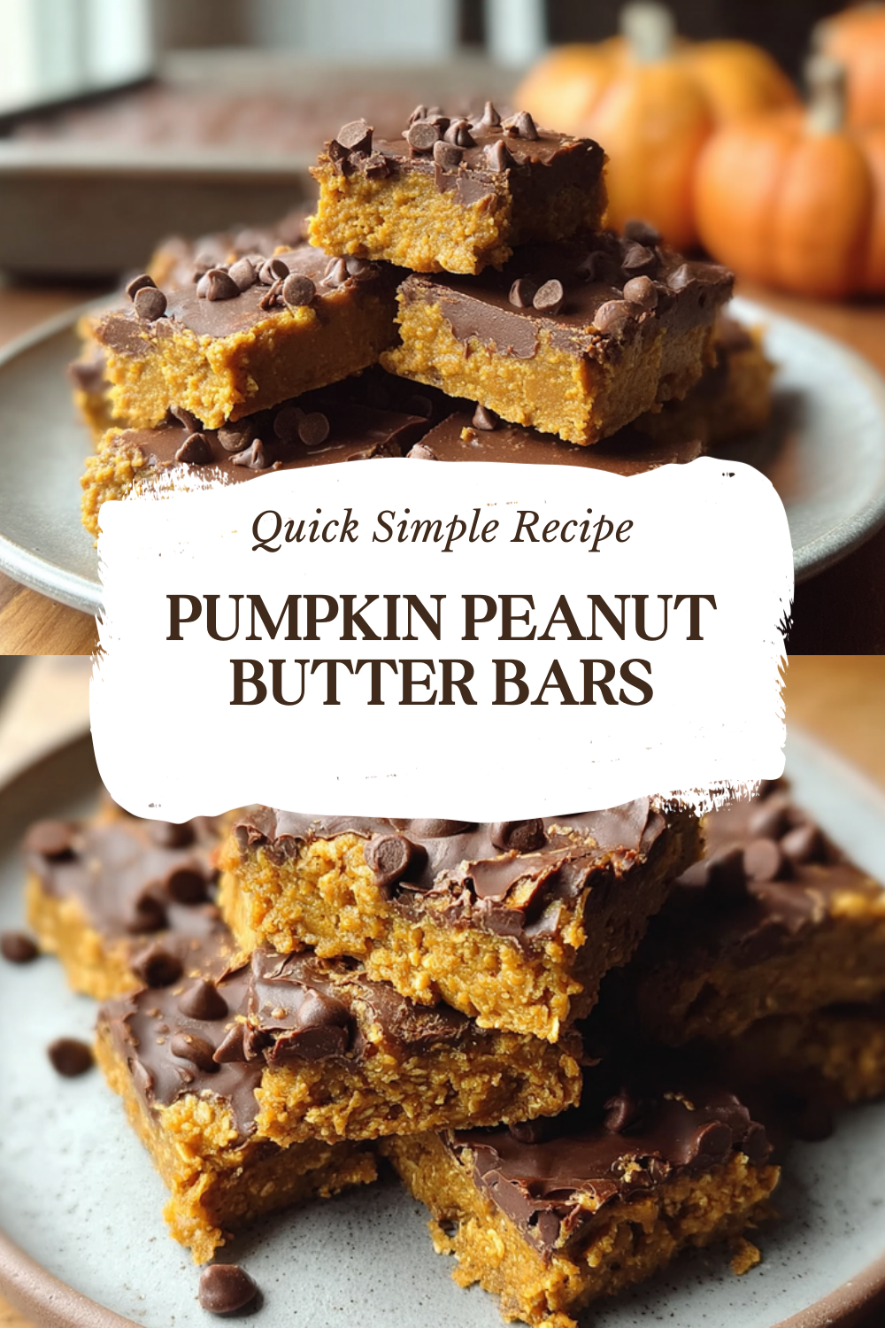 Pumpkin Peanut Butter Bars