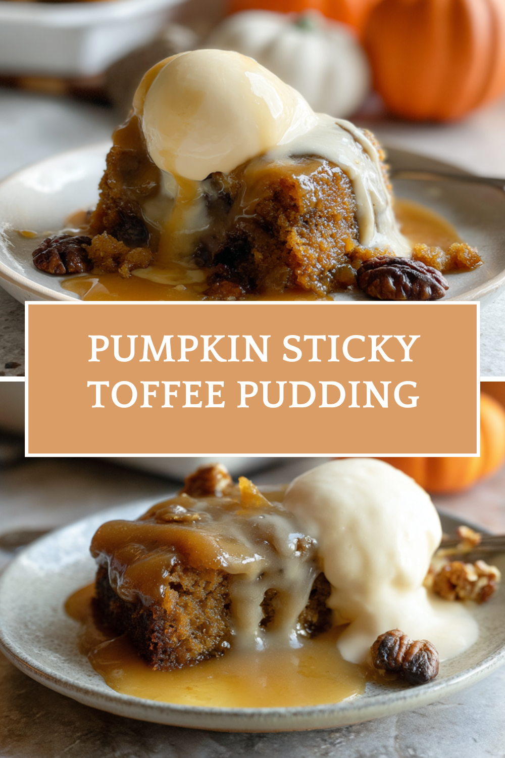 Pumpkin Sticky Toffee Pudding