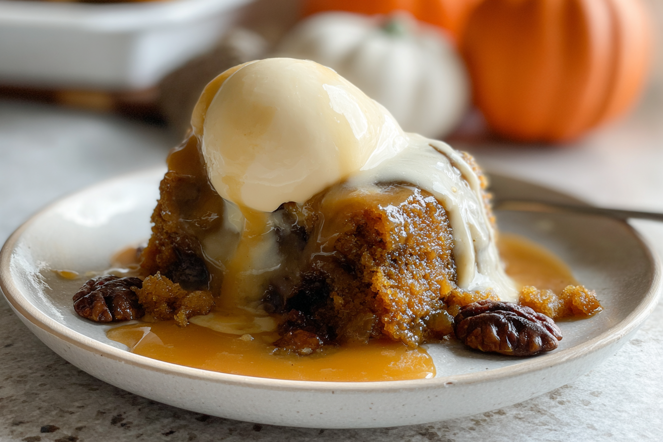 Pumpkin Sticky Toffee Pudding