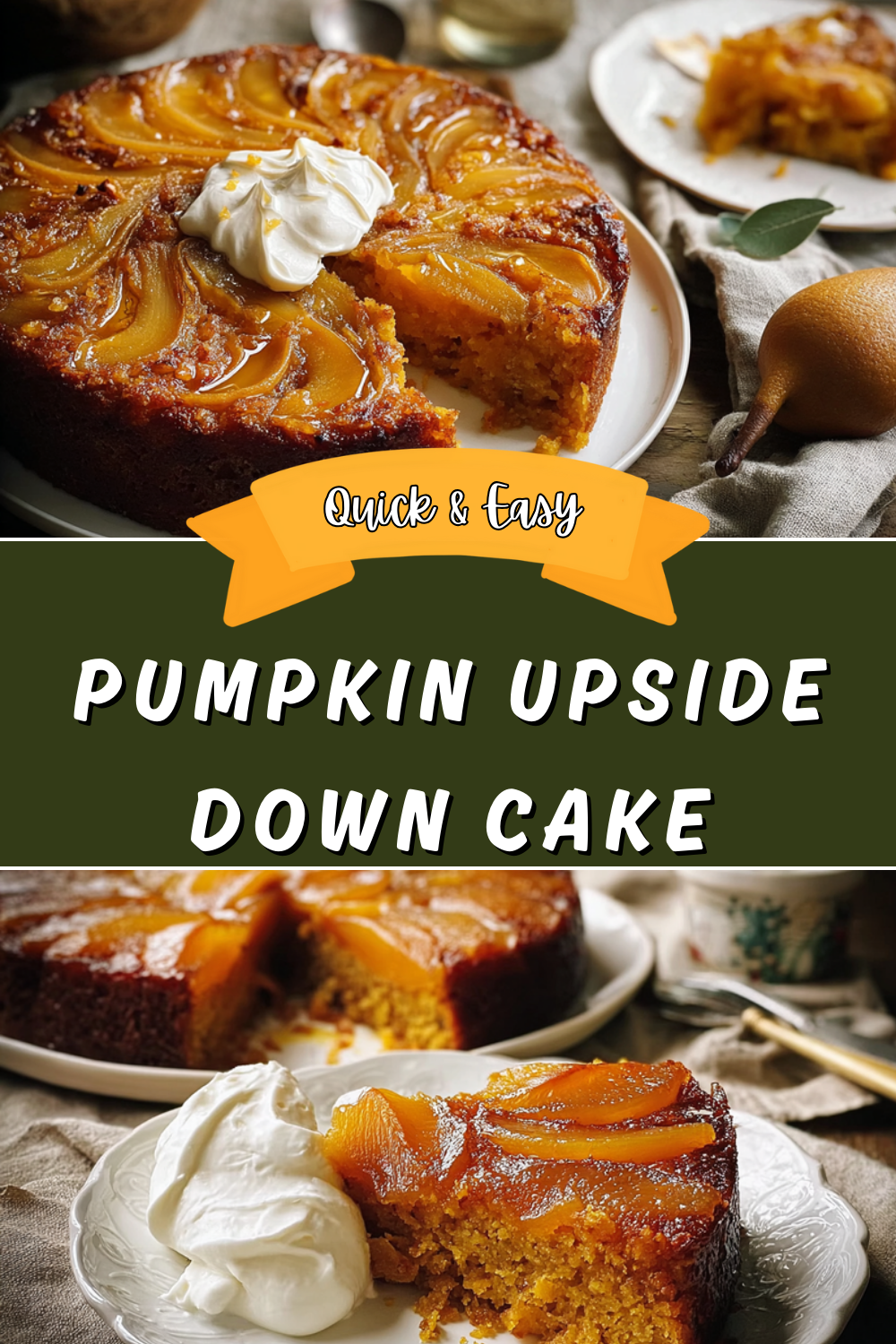 Pumpkin Upside Down Cake