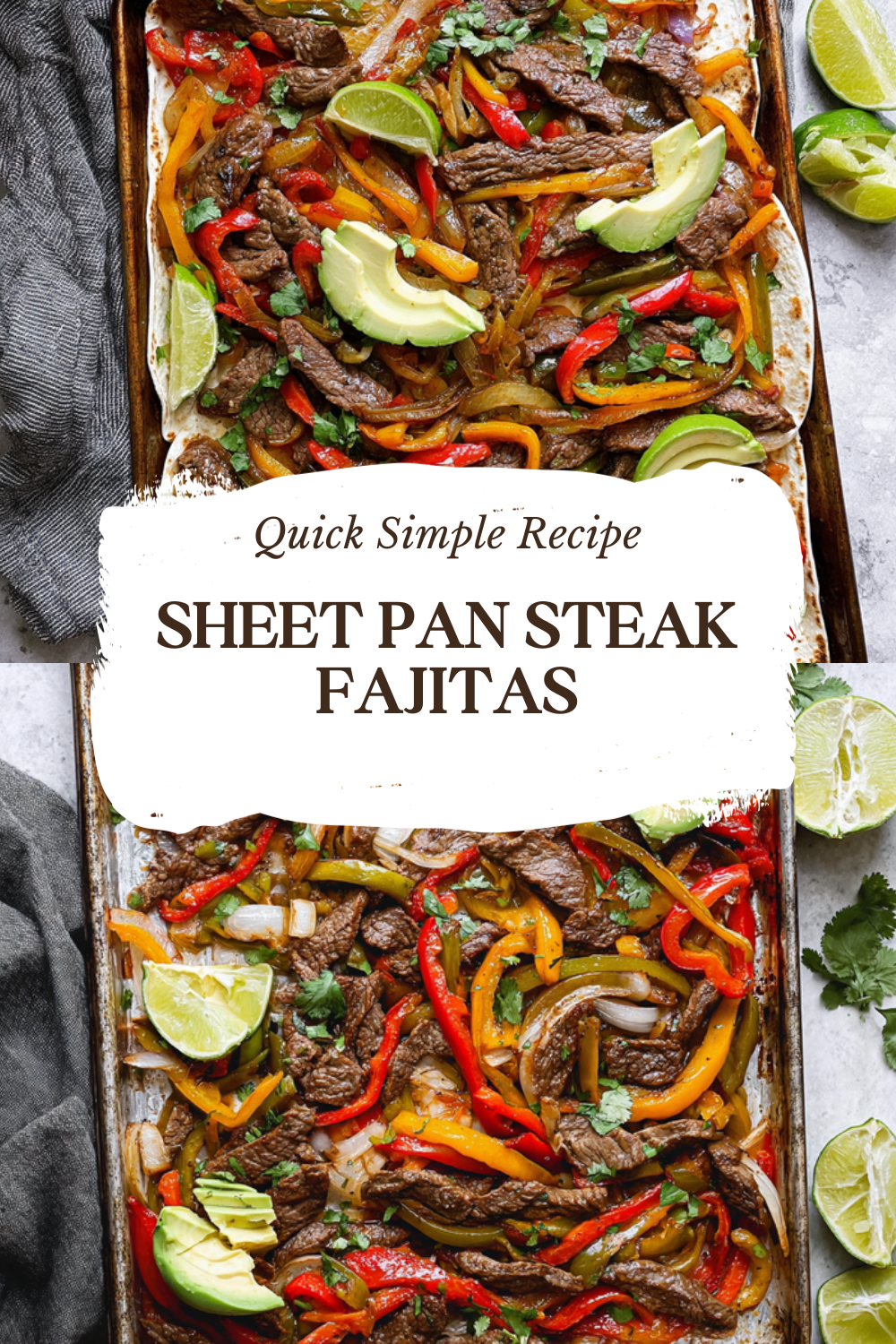 Sheet Pan Steak Fajitas