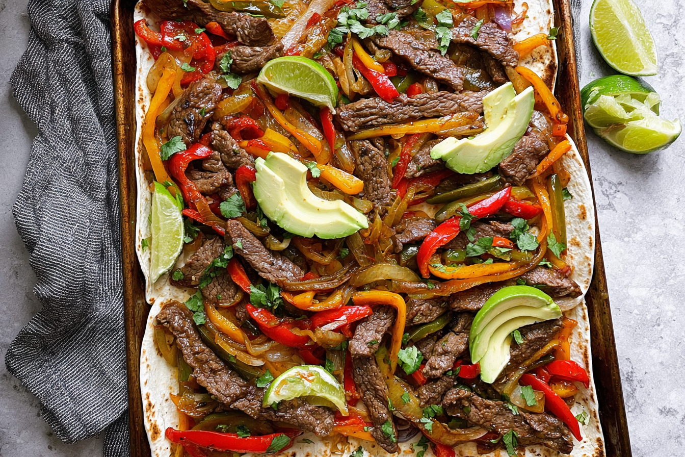 Sheet Pan Steak Fajitas