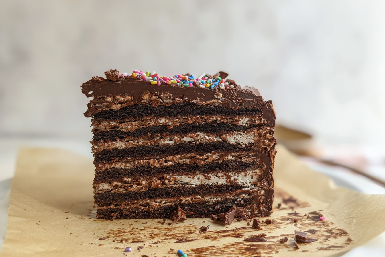 Six Layer Chocolate Cake