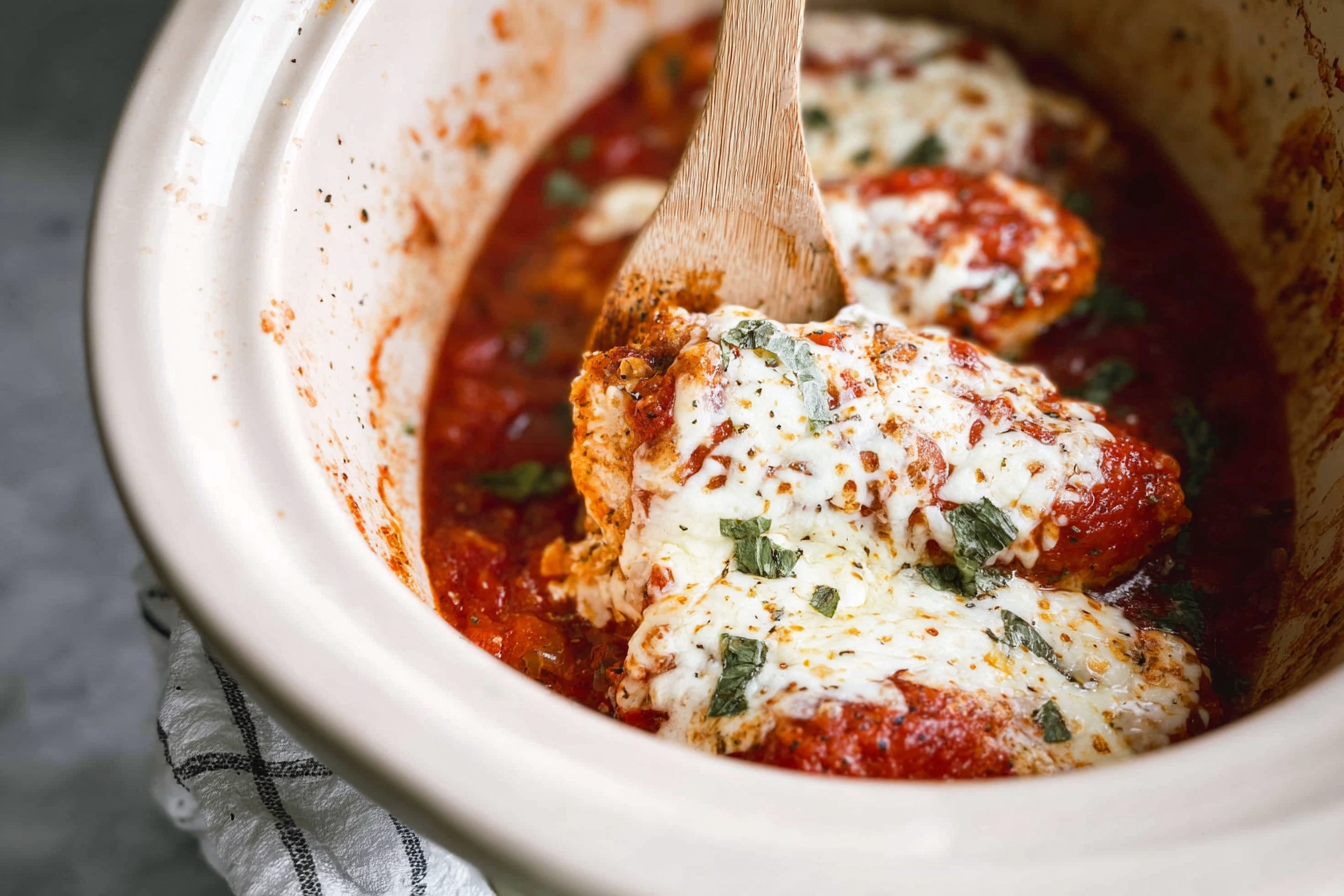 Slow Cooker Chicken Parmesan