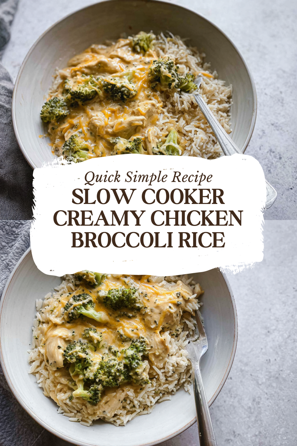 Slow Cooker Creamy Chicken Broccoli Rice