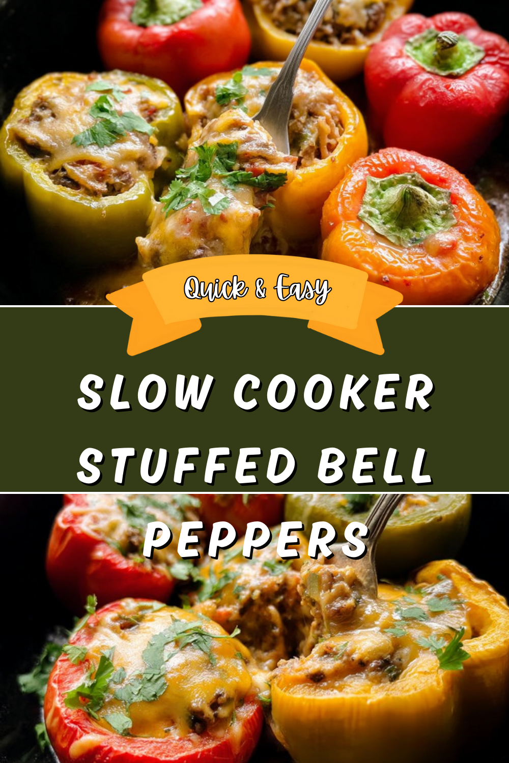 Slow Cooker Stuffed Bell Peppers