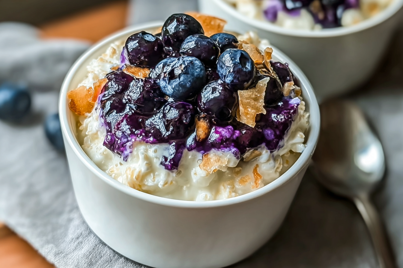 Baked Blueberry Cottage Cheese Breakfast Bowls