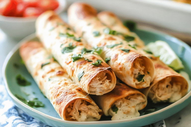 Baked Creamy Chicken Taquitos 96.Png