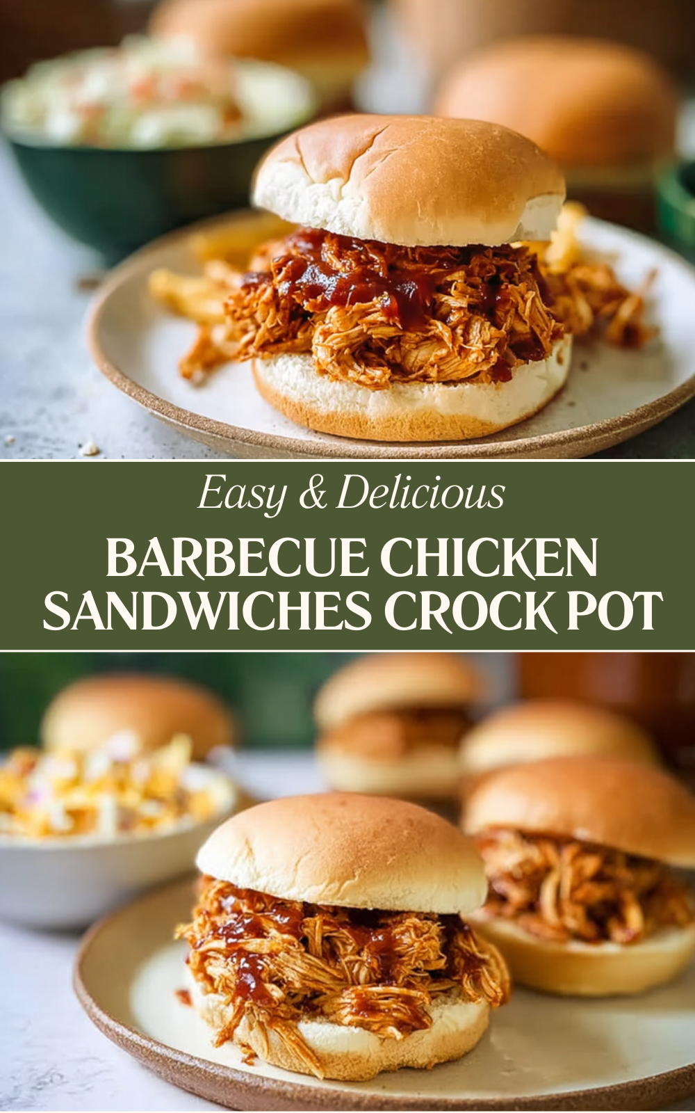 Barbecue Chicken Sandwiches Crock Pot