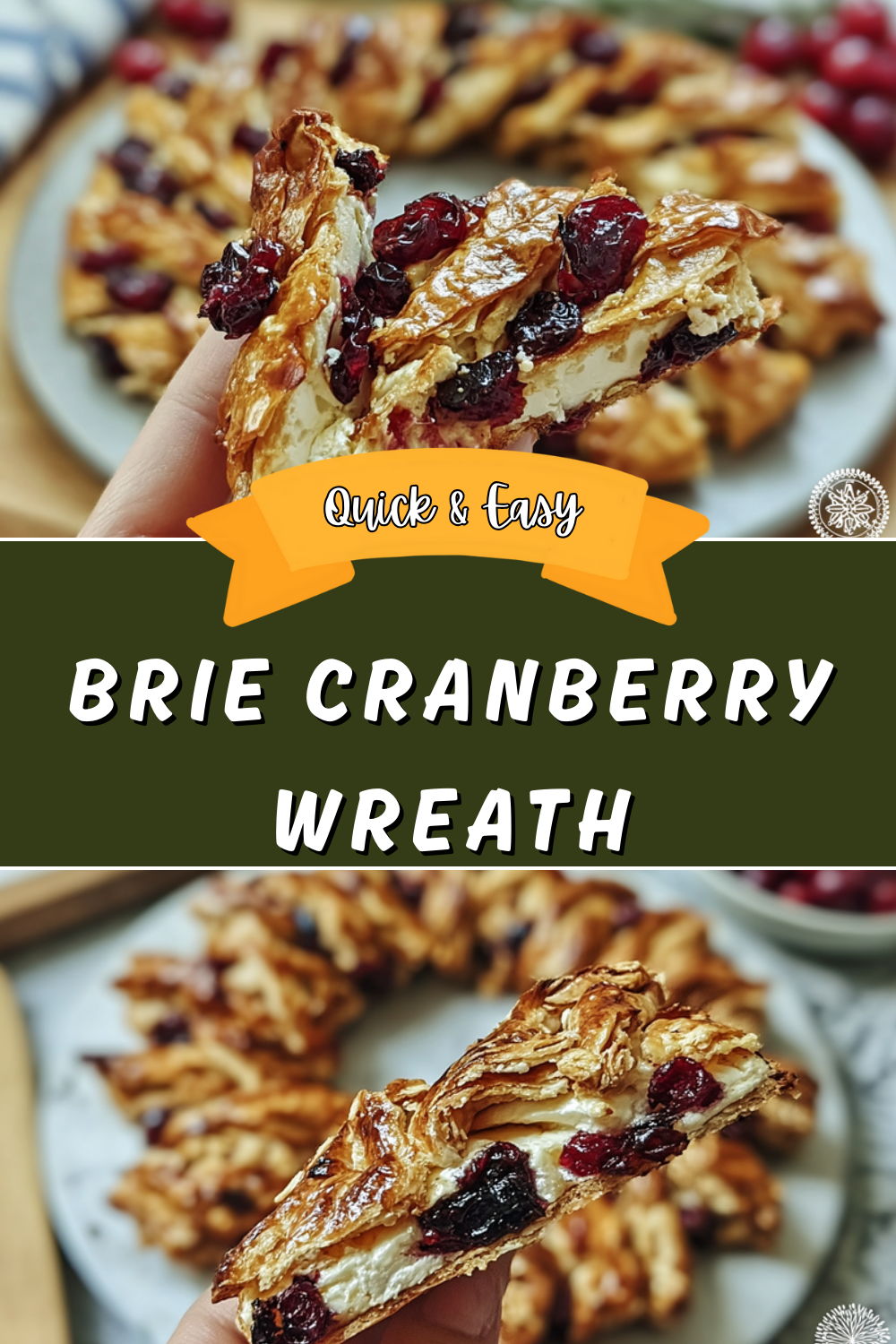 Brie Cranberry Wreath