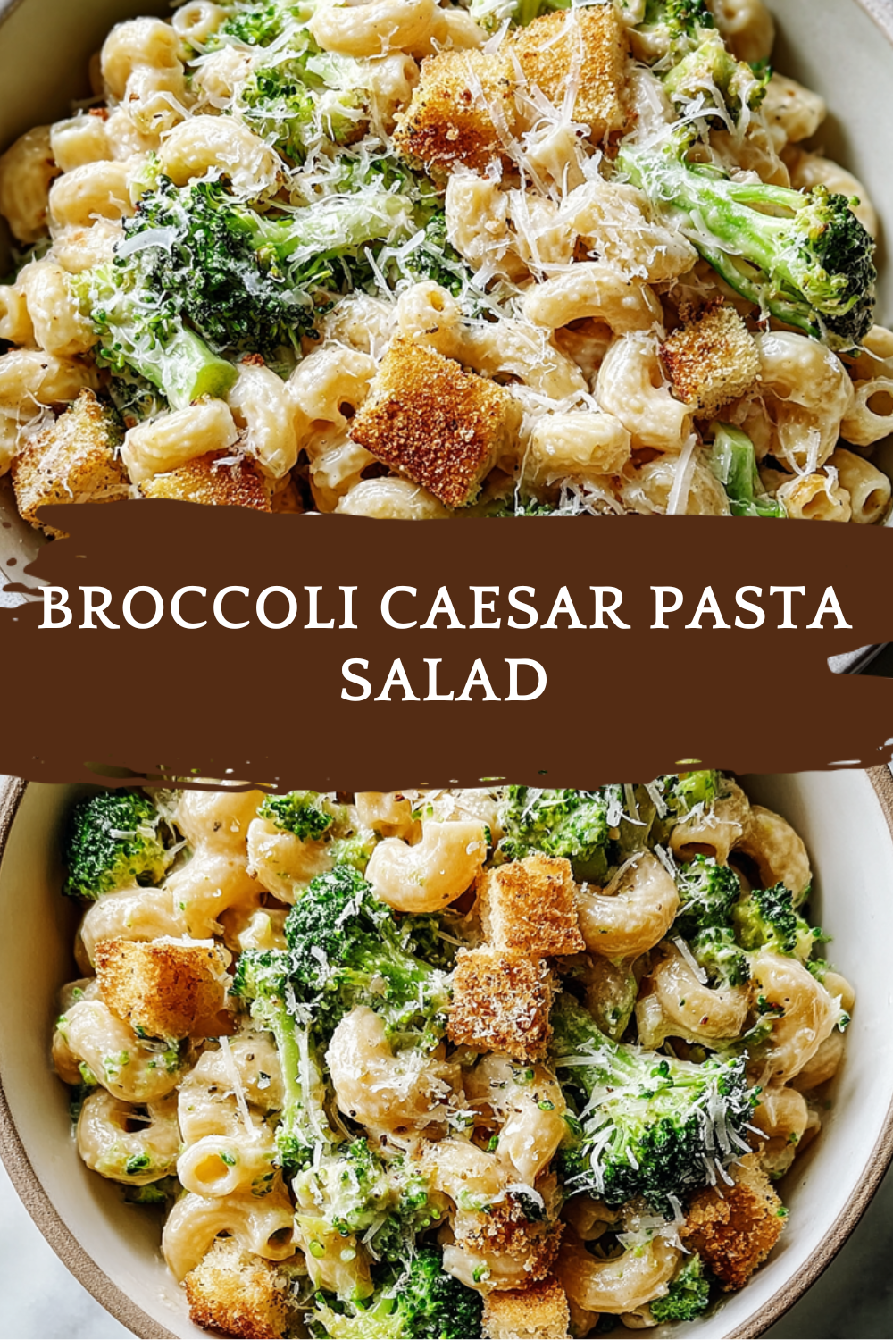 Broccoli Caesar Pasta Salad
