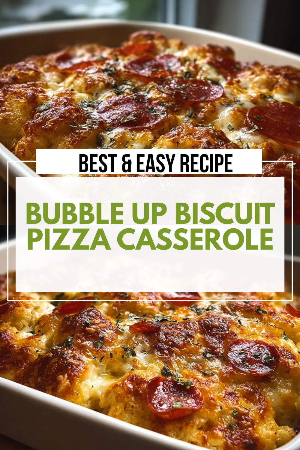 Bubble Up Biscuit Pizza Casserole