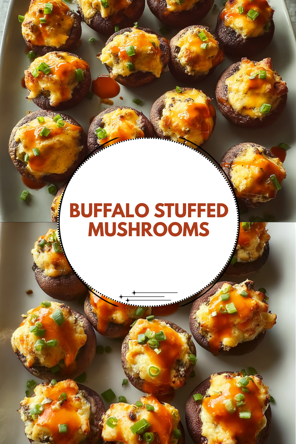 Buffalo Stuffed Mushrooms