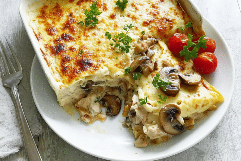 Chicken And Mushroom Crepe Bake 33.Png