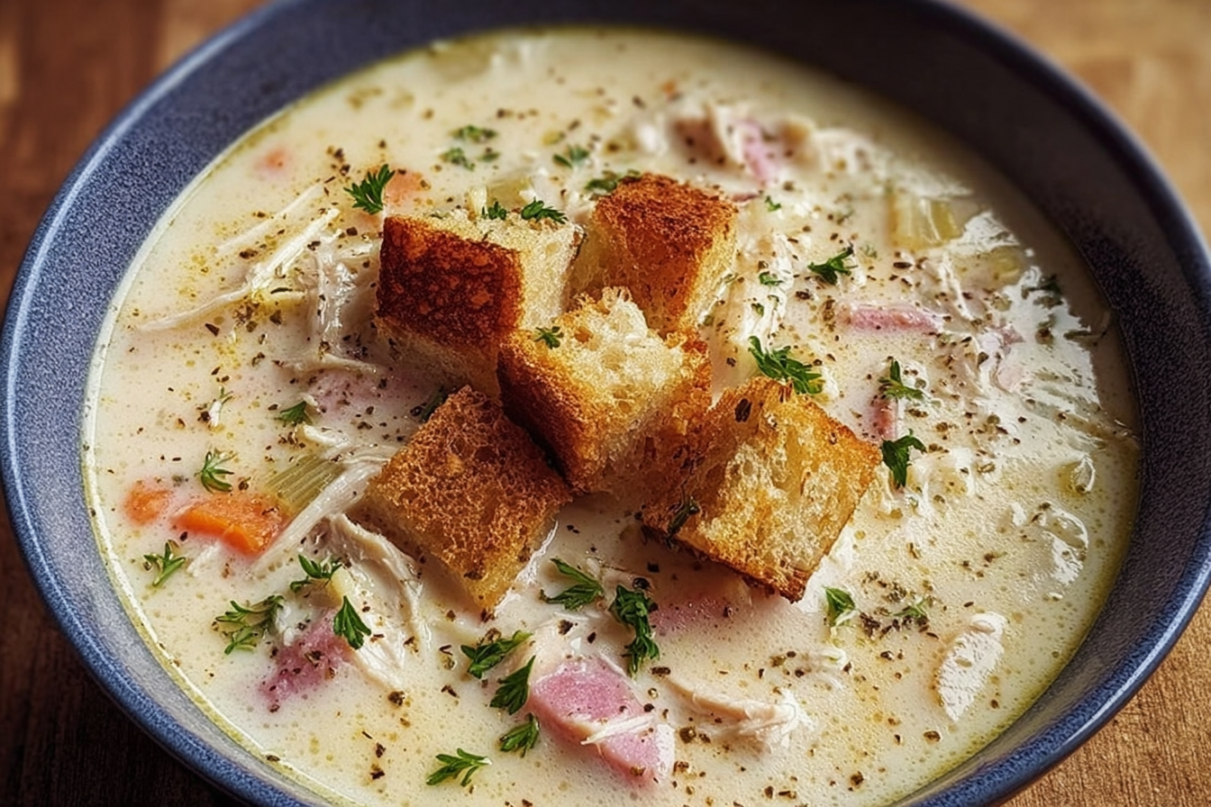 Creamy Chicken Cordon Bleu Soup