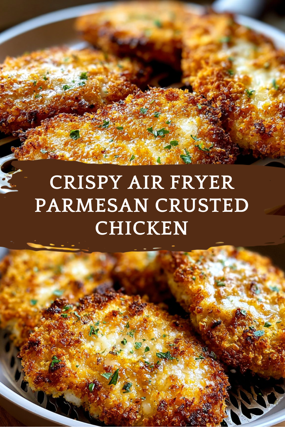 Crispy Air Fryer Parmesan Crusted Chicken