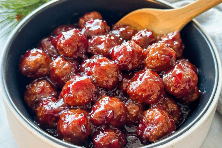 Crockpot Christmas Cranberry Meatballs 88.Png