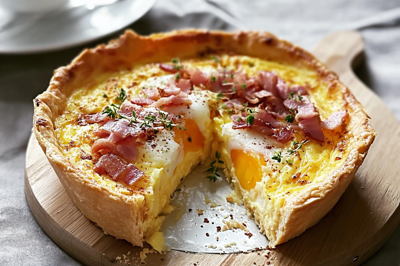 Egg And Bacon Picnic Pie