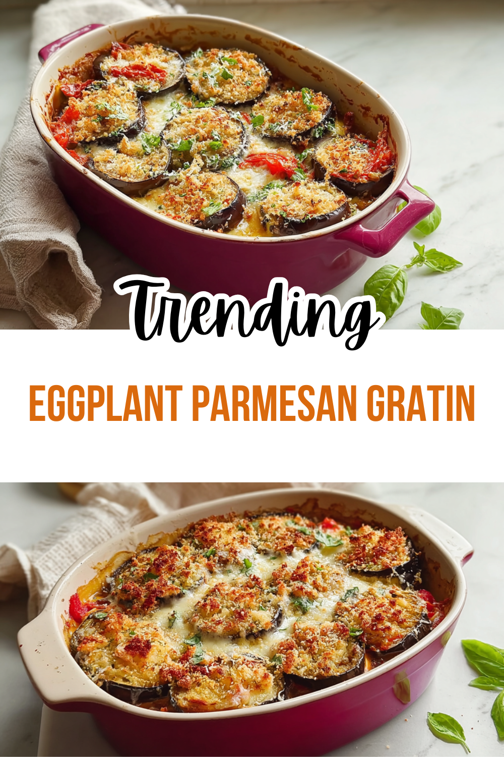 Eggplant Parmesan Gratin